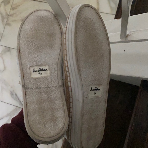 Sam Edelman White Lace Up Sneaker - Picture 7 of 7